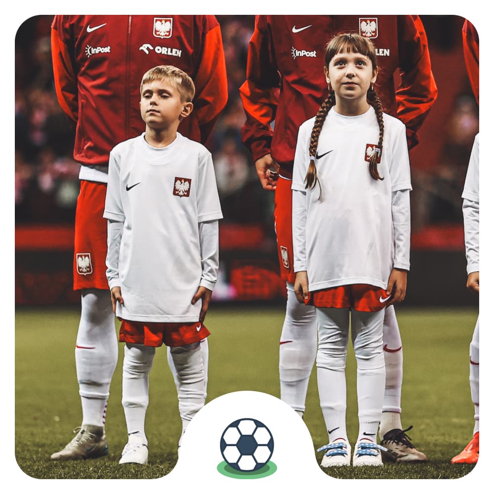 1 miejsce w eskorcie dziecięcej na meczu Reprezentacji Polski