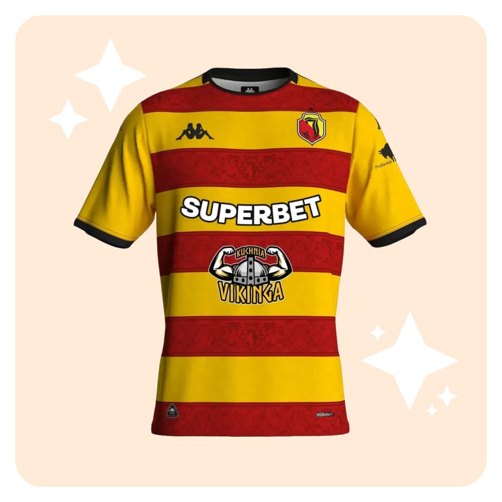 Koszulka dedykowana z autografami zawodników Jagiellonii Białystok